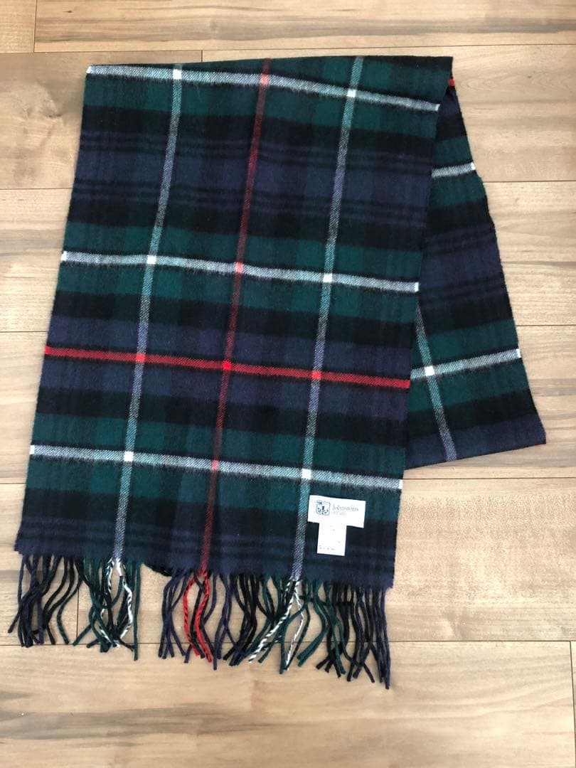 国内正規品 ジョンストンズ Johnstonsカシミヤ ストール 中判