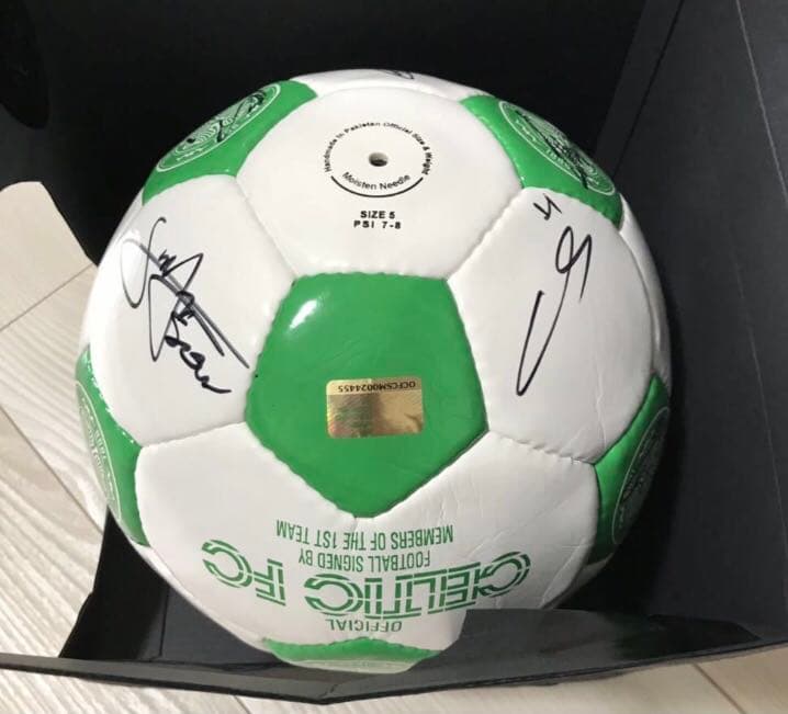 セルティック 21-22 選手 直筆 サインボール 古橋 ジョタ