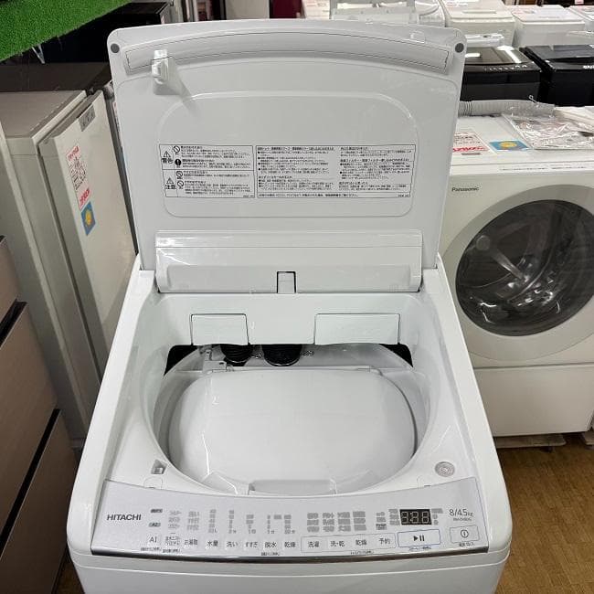 超美品 HITACHI 日立 洗濯8㎏/乾燥4.5㎏ 洗濯乾燥機BW-DV80G