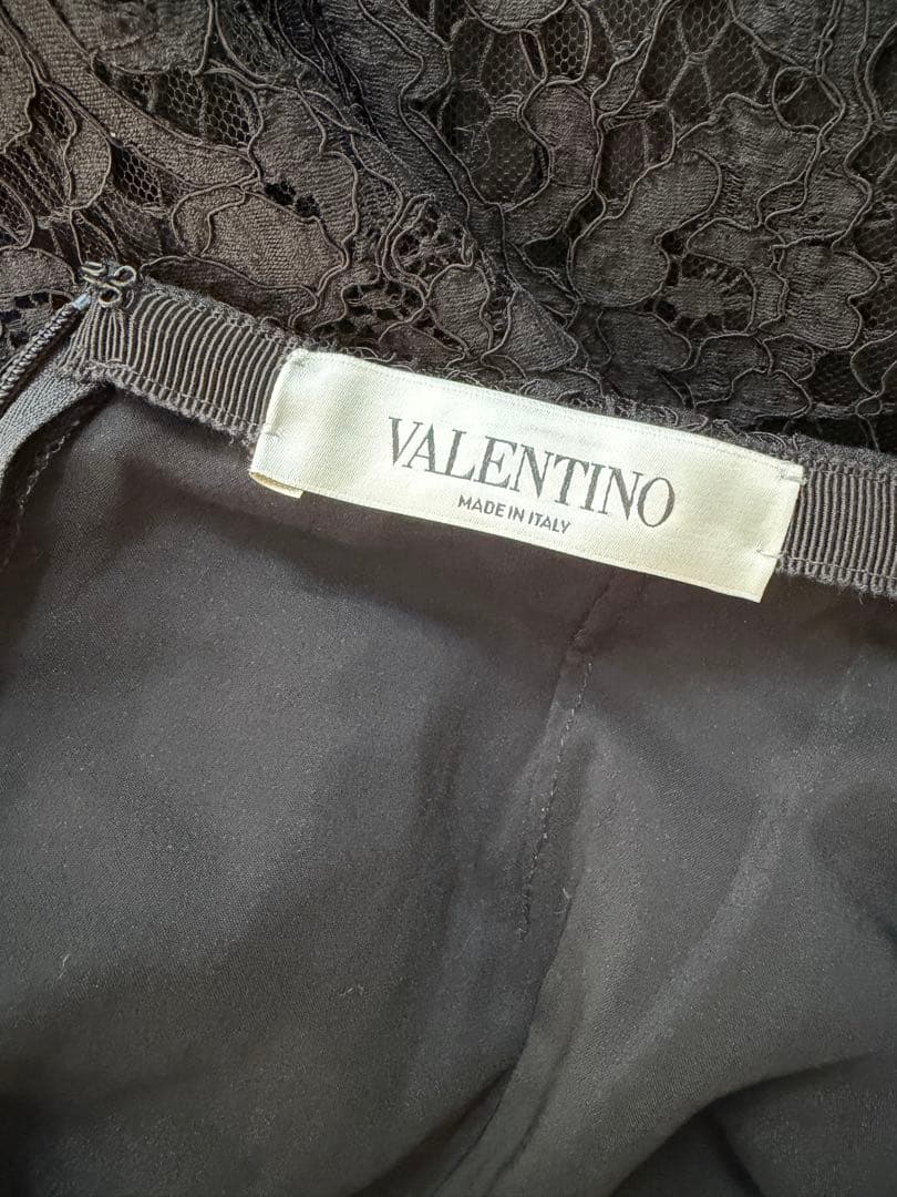 VALENTINO ブラックレース タイトスカート　38
