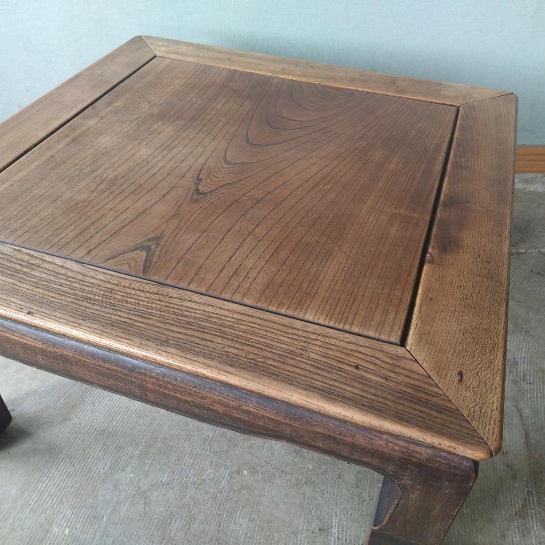 欅　座卓　古家具　正方形