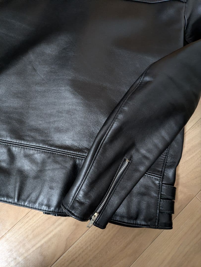 666 LEATHER WEAR ダブルライダースジャケット 38