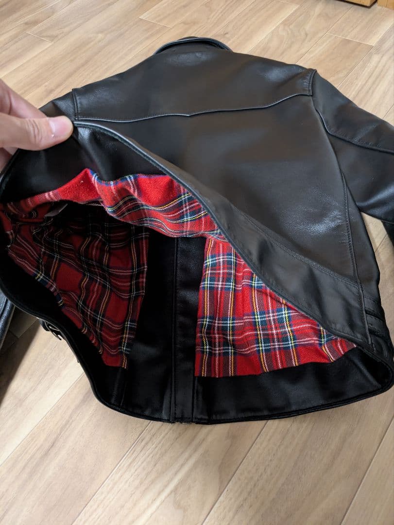 666 LEATHER WEAR ダブルライダースジャケット 38