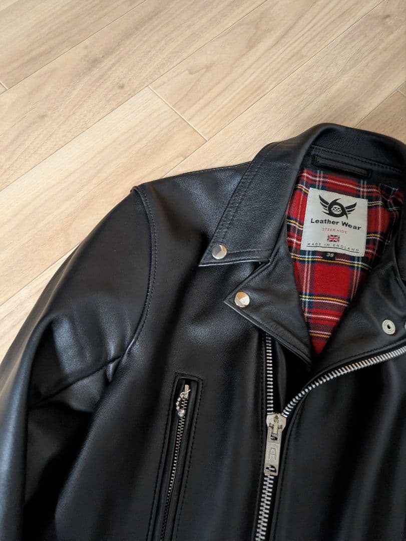 666 LEATHER WEAR ダブルライダースジャケット 38