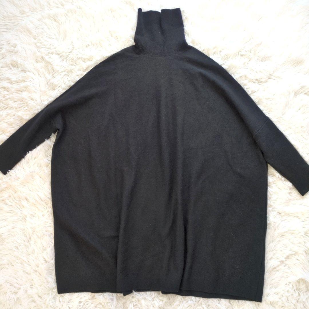24AW 美品✨ビッグニットタートルネック タートルネック ゆったり 黒