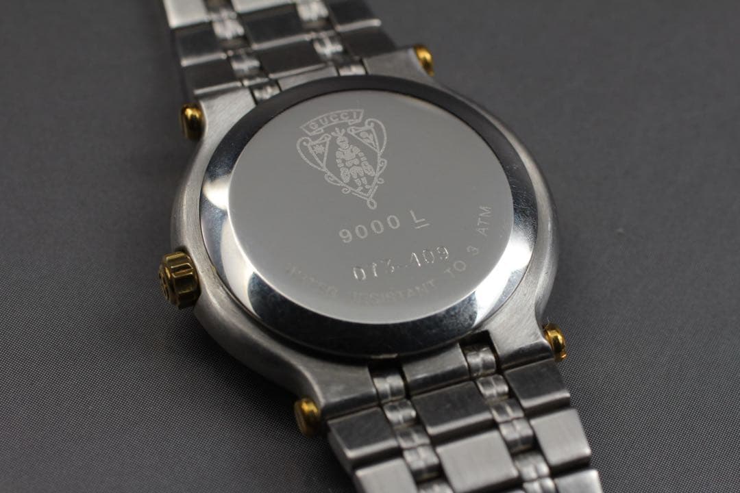 【動品】GUCCI グッチ GG 9000L レディース クオーツ 腕時計