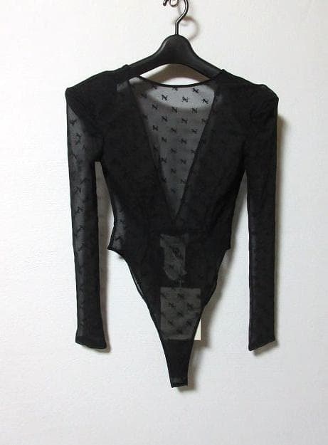 新品 HAENGNAE ヘンネ KISHIMEN LOGO SHEER TOP