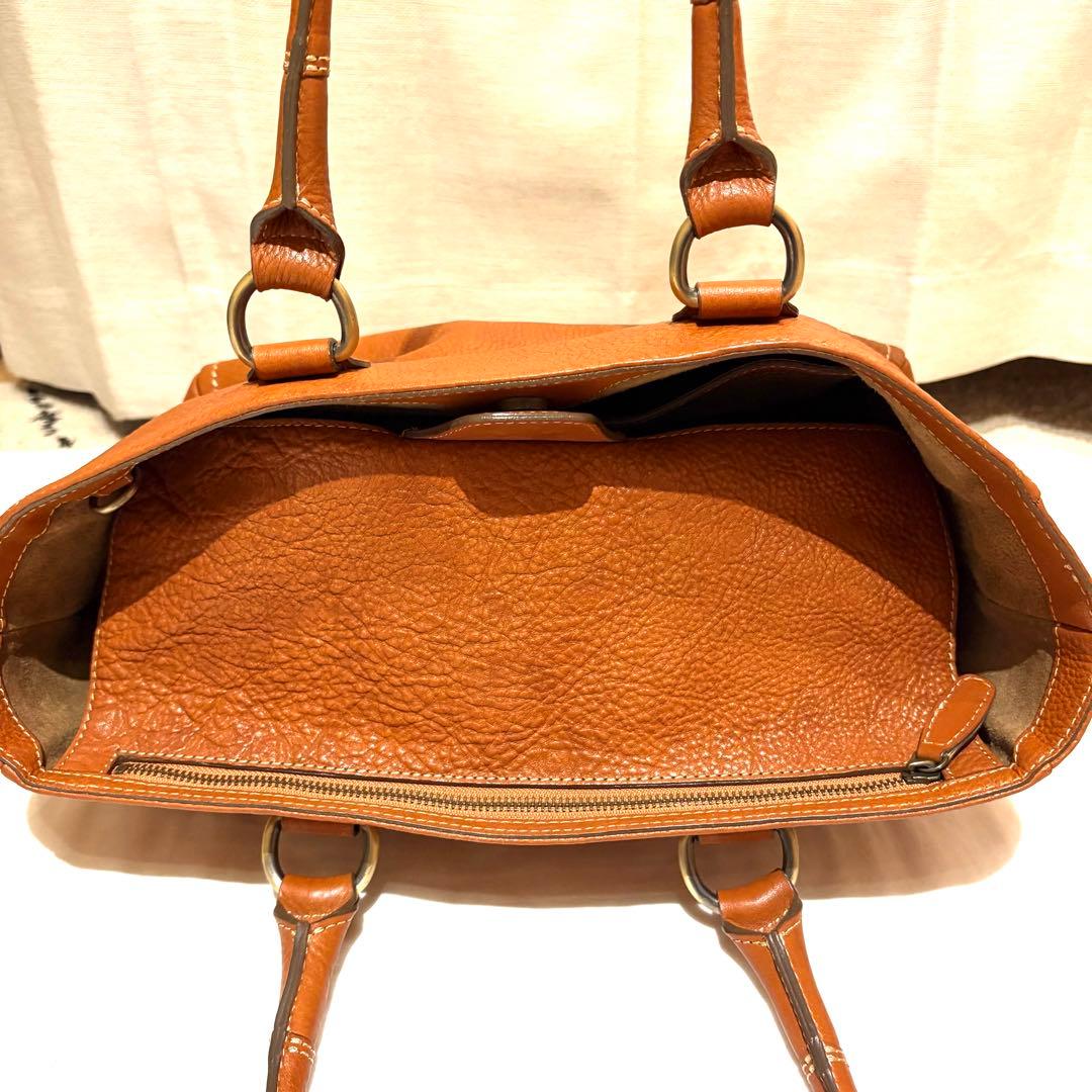 【美品】土屋鞄　トートバッグ　レザー　トーンオイルヌメ　マグネット　袋付き