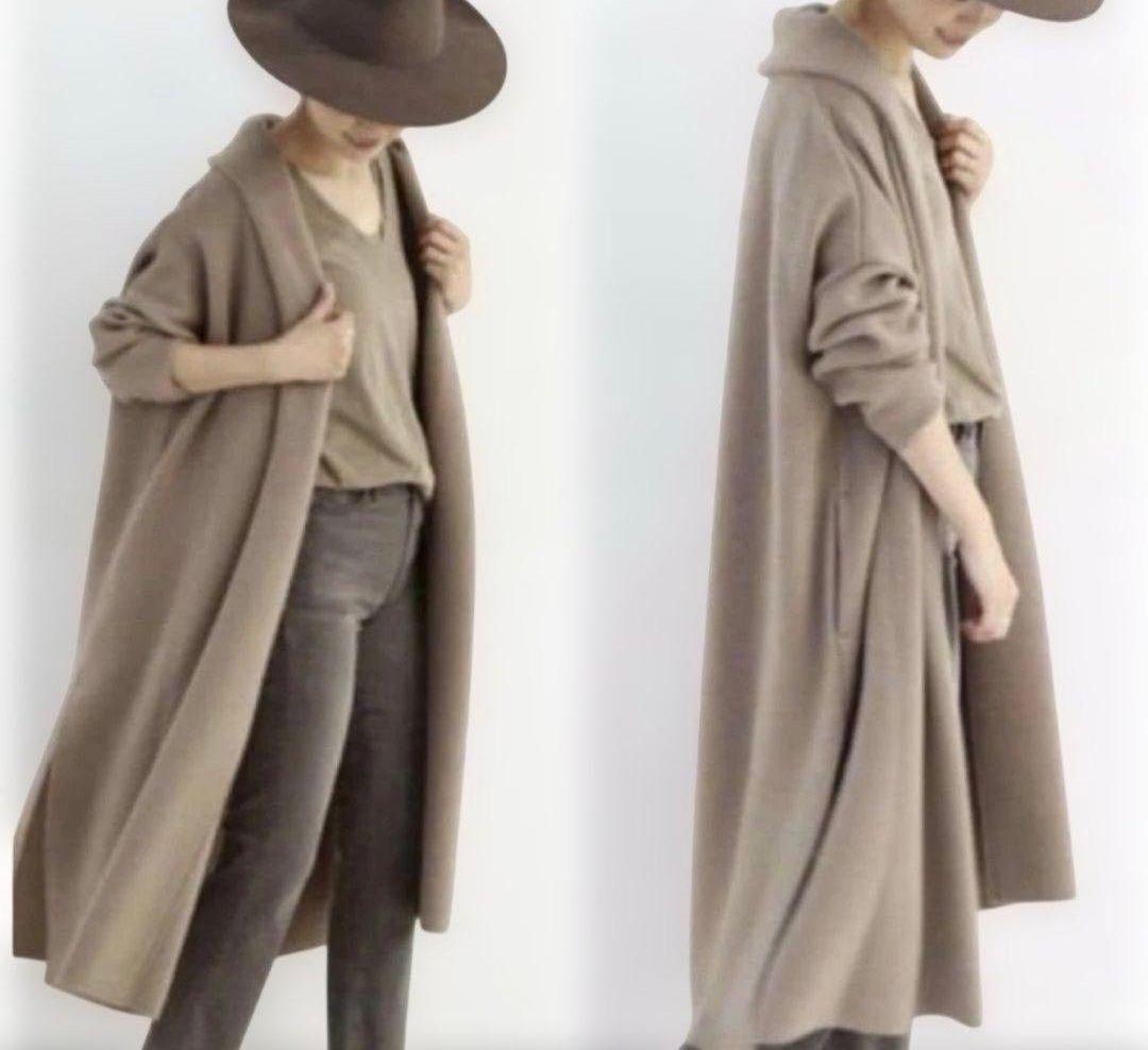 美品✨ ミューズ ドゥーズィエムクラス スムースニットガウンコート コットン