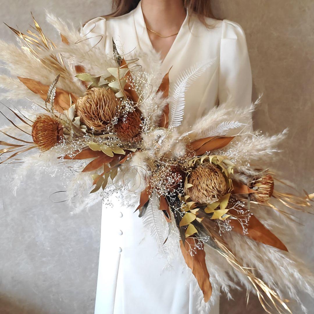 特大　スワッグ　ドライフラワー　インテリア　横長スワッグ