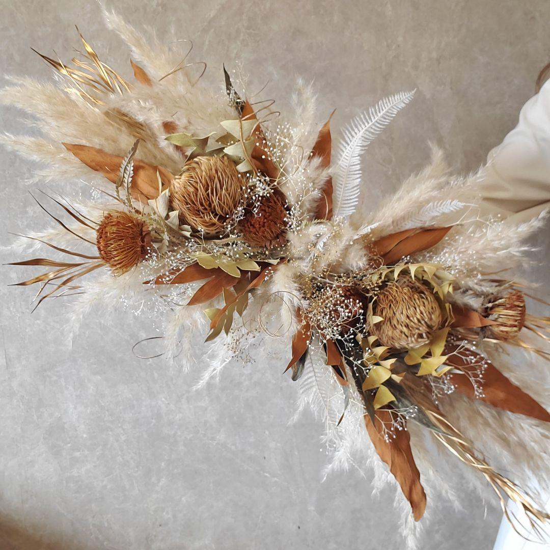 特大　スワッグ　ドライフラワー　インテリア　横長スワッグ