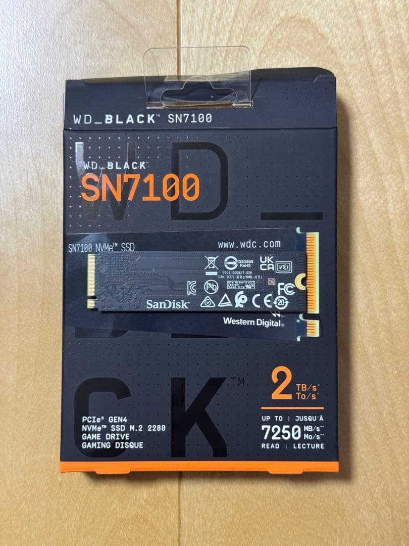 内蔵型SSD WD_BLACK SN7100 2TB SSD