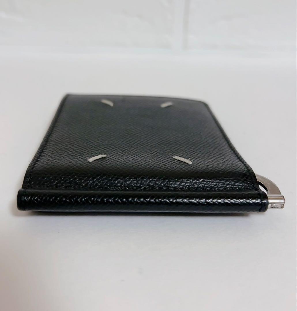 Maison Margiela ブラックレザー　マネークリップ　ウォレット