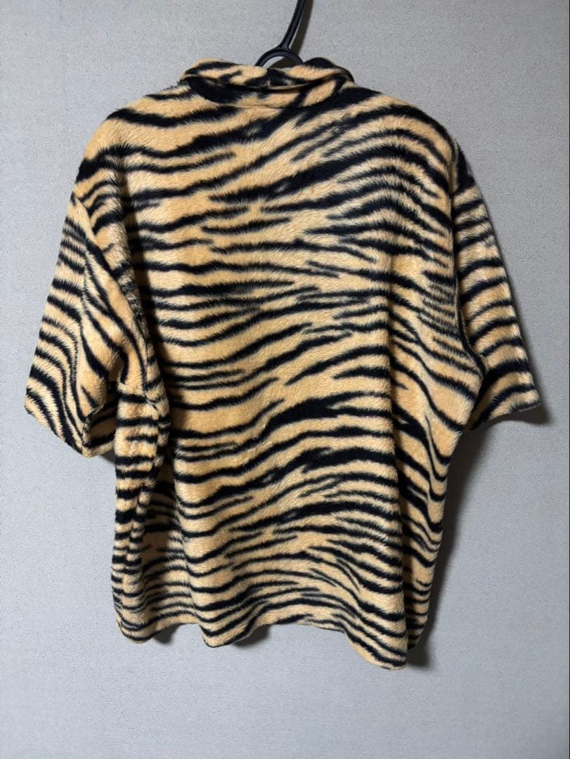 SYM PENGUIN 60‘sビンテージトラ柄コットンフェイクファーシャツ