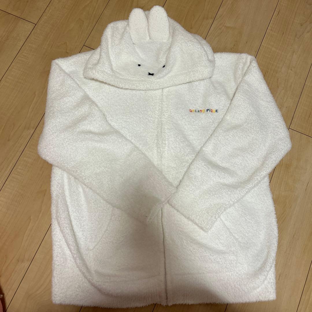 ジェラートピケ　ミッフィーコラボ ベビモコパーカ&ショートパンツセット