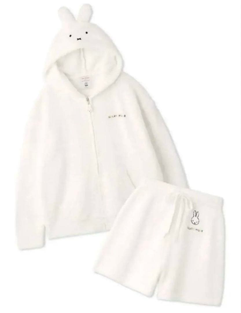 ジェラートピケ　ミッフィーコラボ ベビモコパーカ&ショートパンツセット