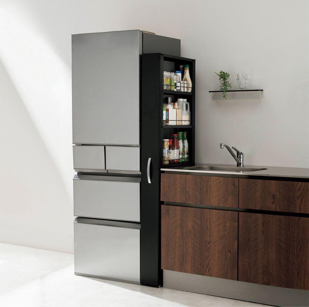 キッチンストッカー 隙間収納 キッチン収納 ［幅15奥行58高さ165.4cm］