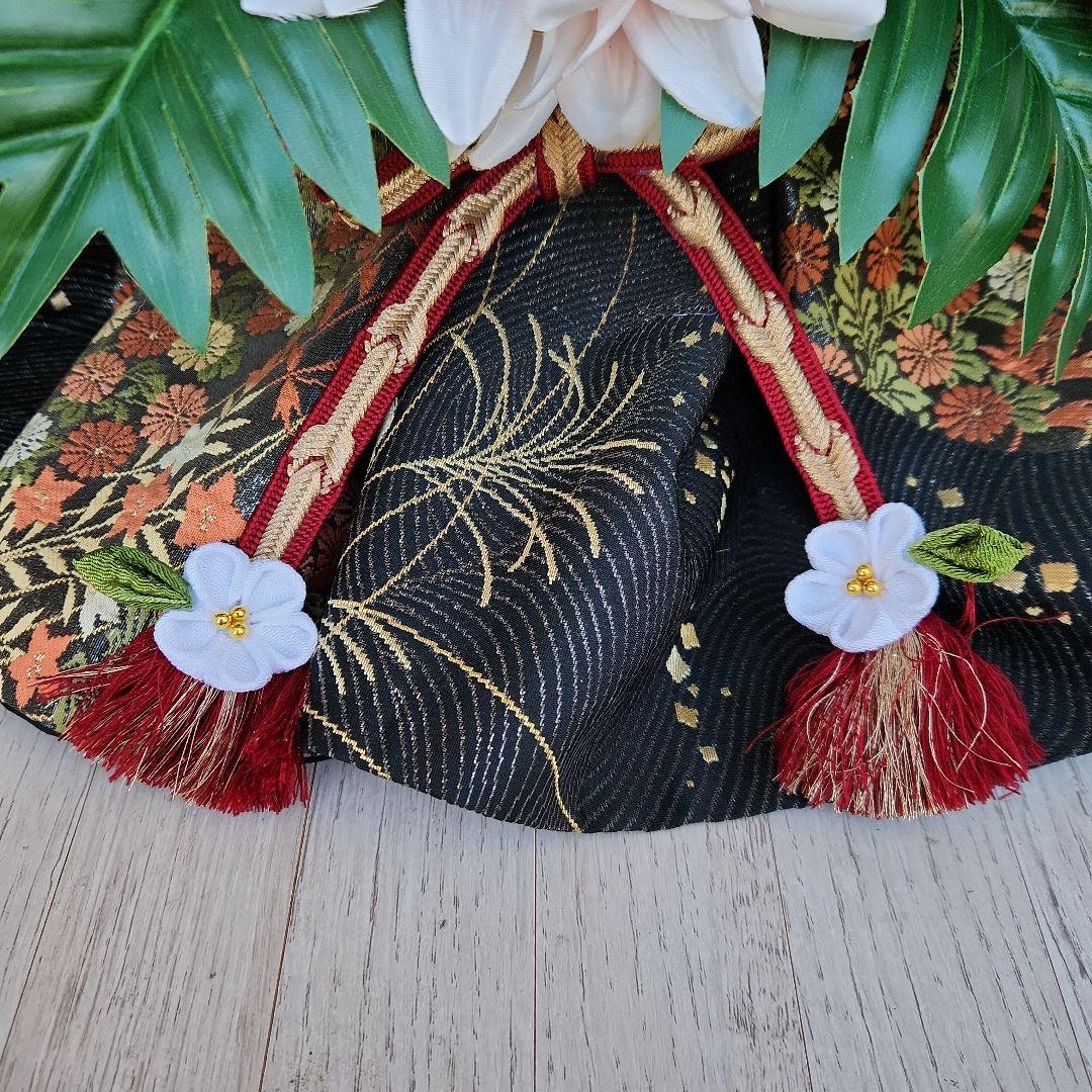 お正月飾り　豪華門松91(正絹帯使用)