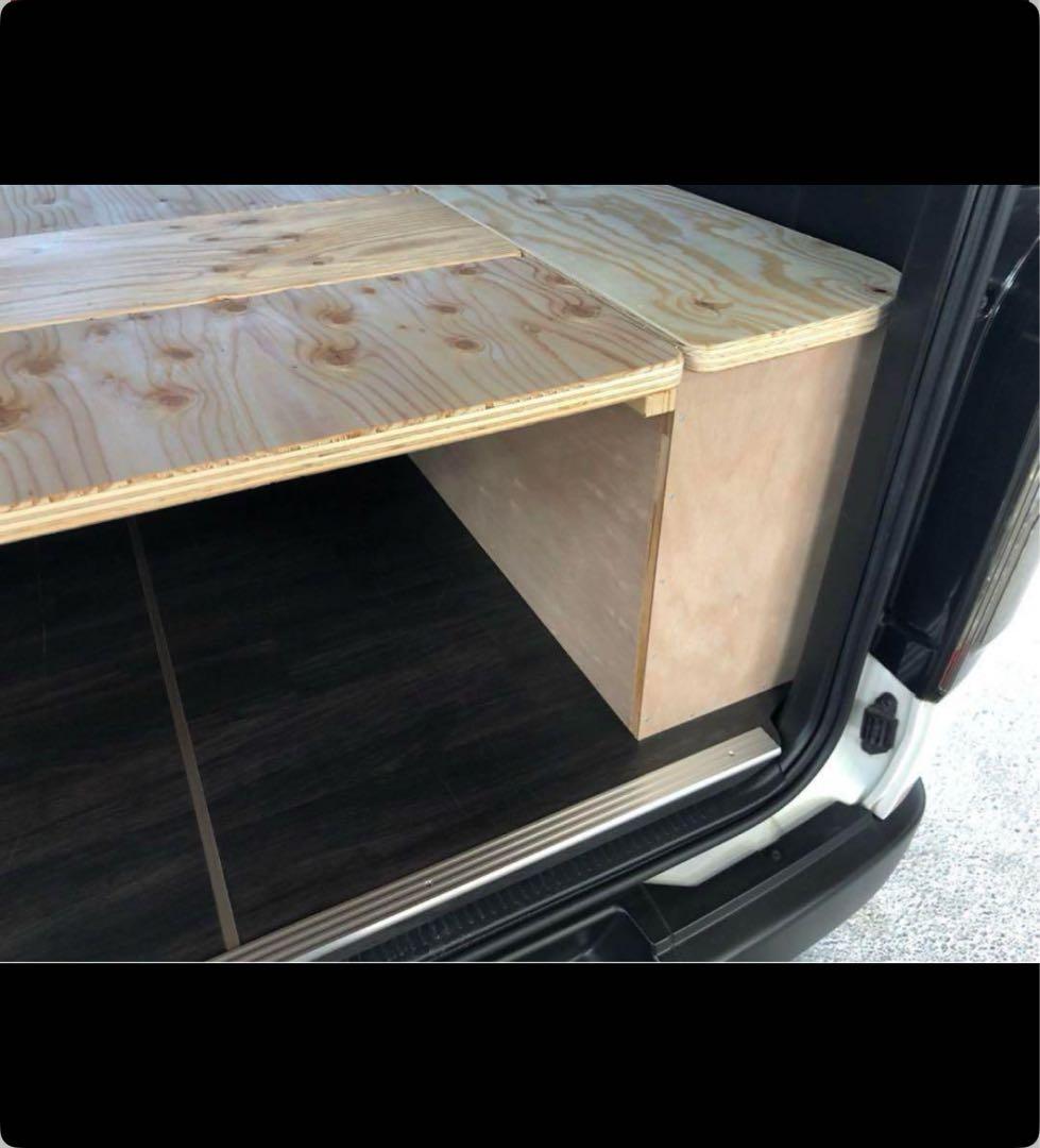 うぃんどうずXP　ハイエースSーGL 収納BOX ベッドキット