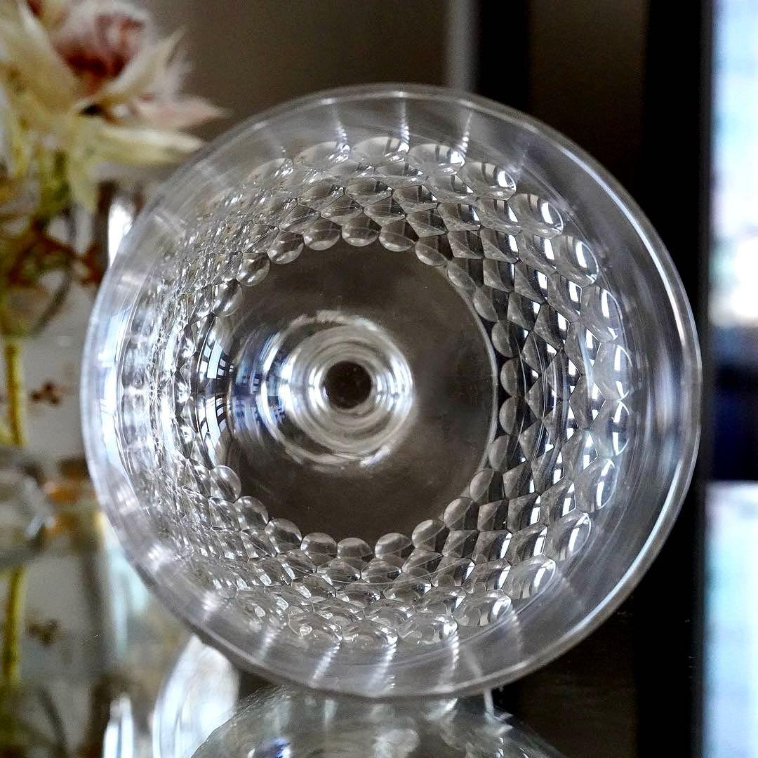 最大サイズ★オールド バカラ T6406 美品 BACCARATワイングラス