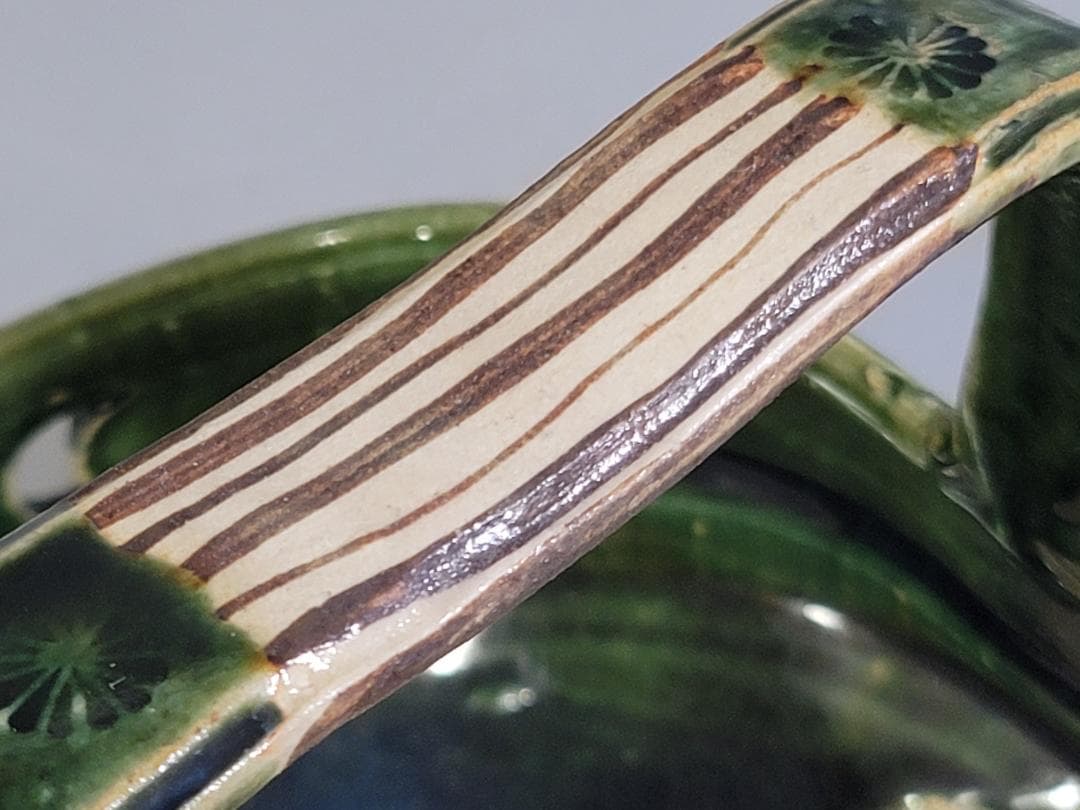 茶道具 織部 手鉢 共箱 美品 DT458