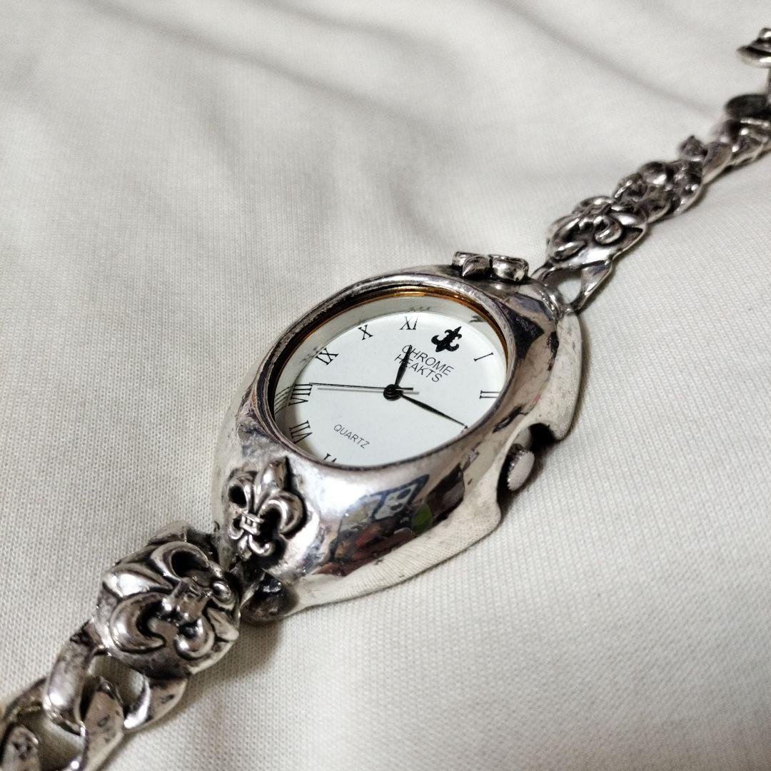 クロームハーツ950シルバー•フローラルデザイン クォーツ腕時計