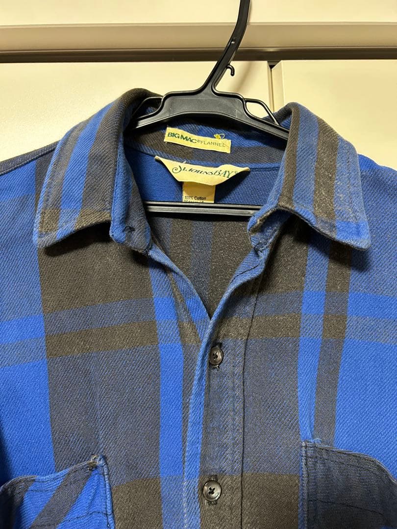 st.john's bay フランネル　80s ヴィンテージ　鬼フェード　usa