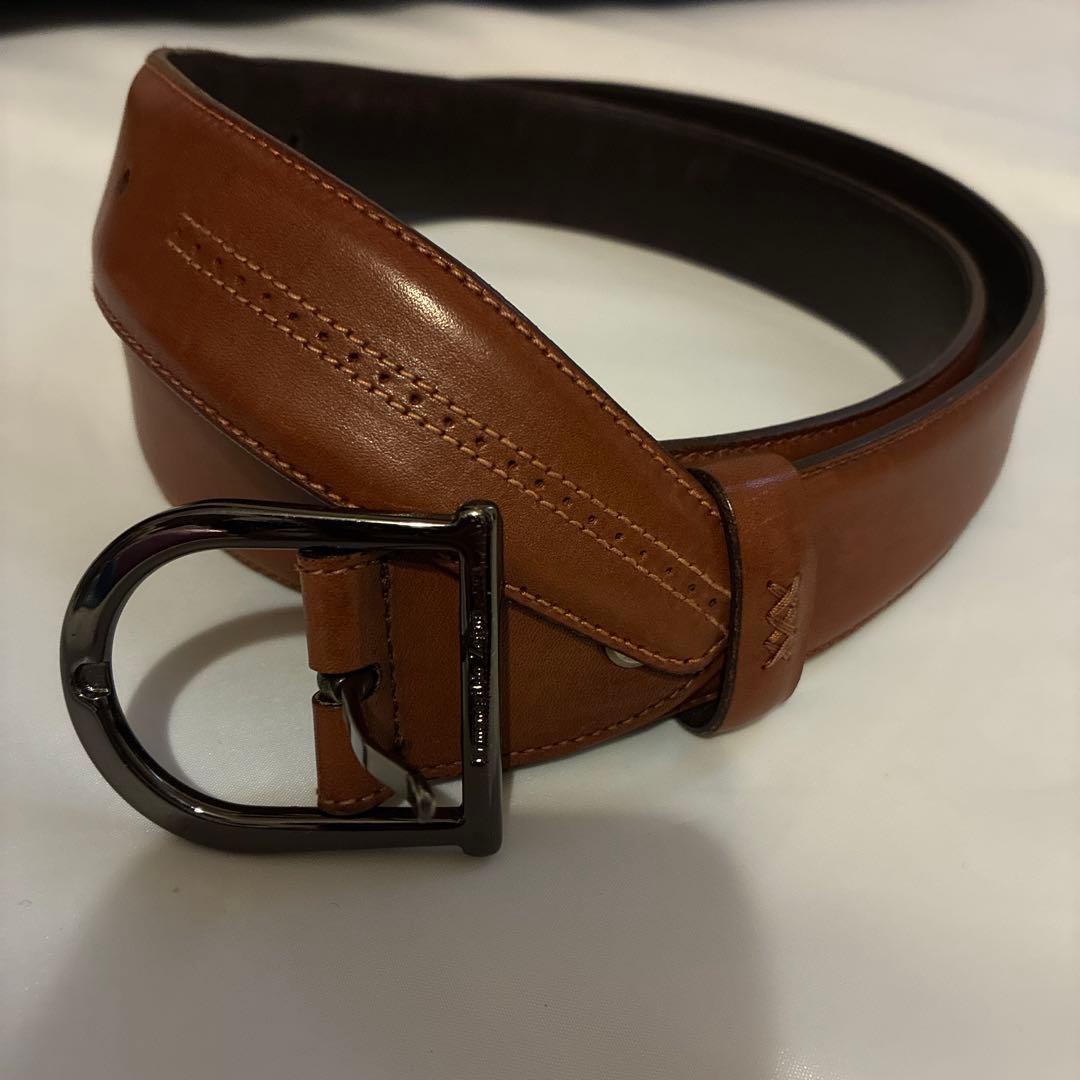 Ermenegildo Zegna　エルメネジルドゼニア　レザーベルト イタリア