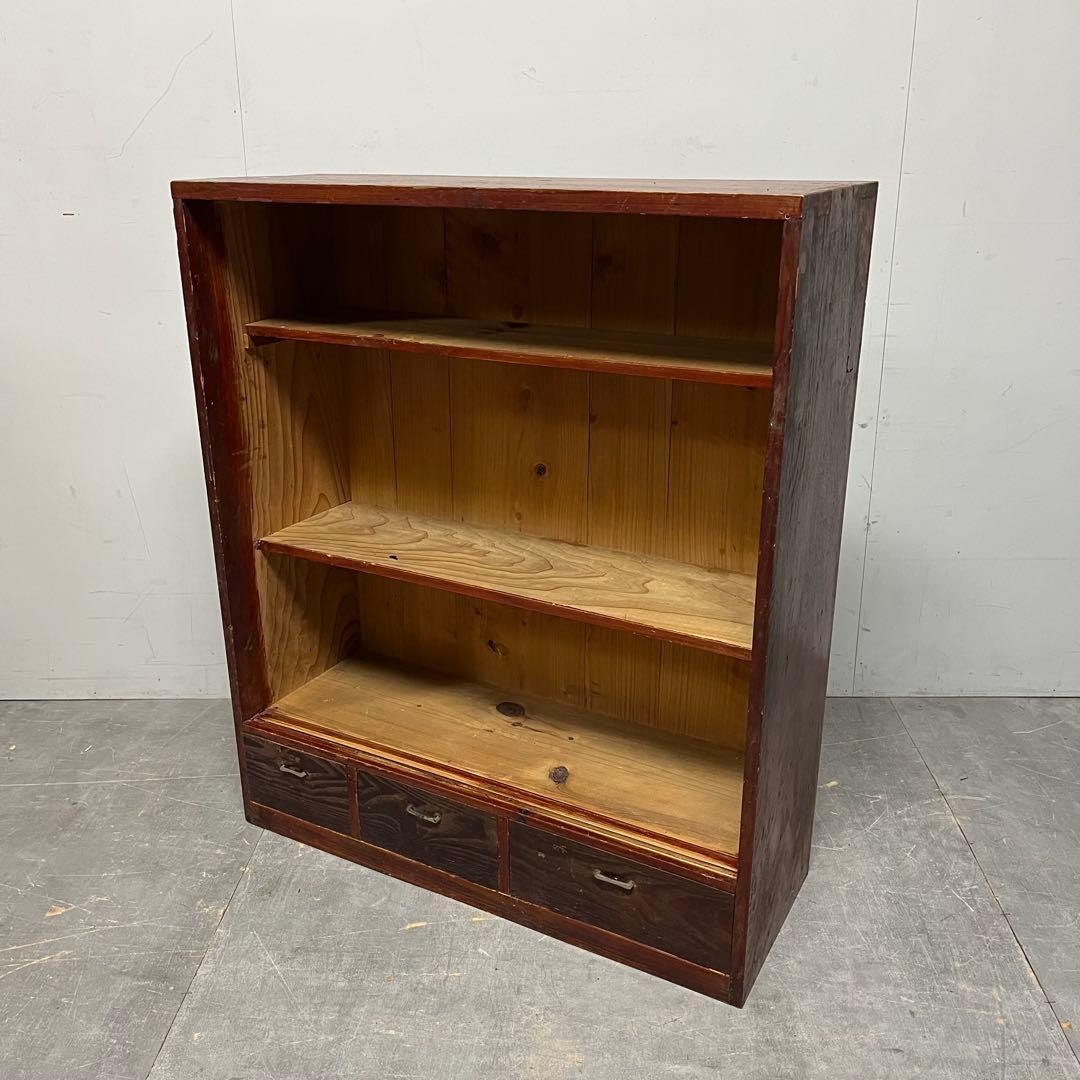 アンティーク 飾り棚 和箪笥 オープンラック 無垢材 昭和レトロ z401