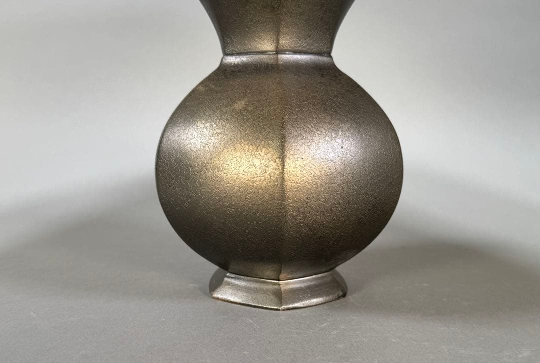 池坊　いけばな　銅鋳　銅花器　立花　生花　花瓶　華道具　直径36cm