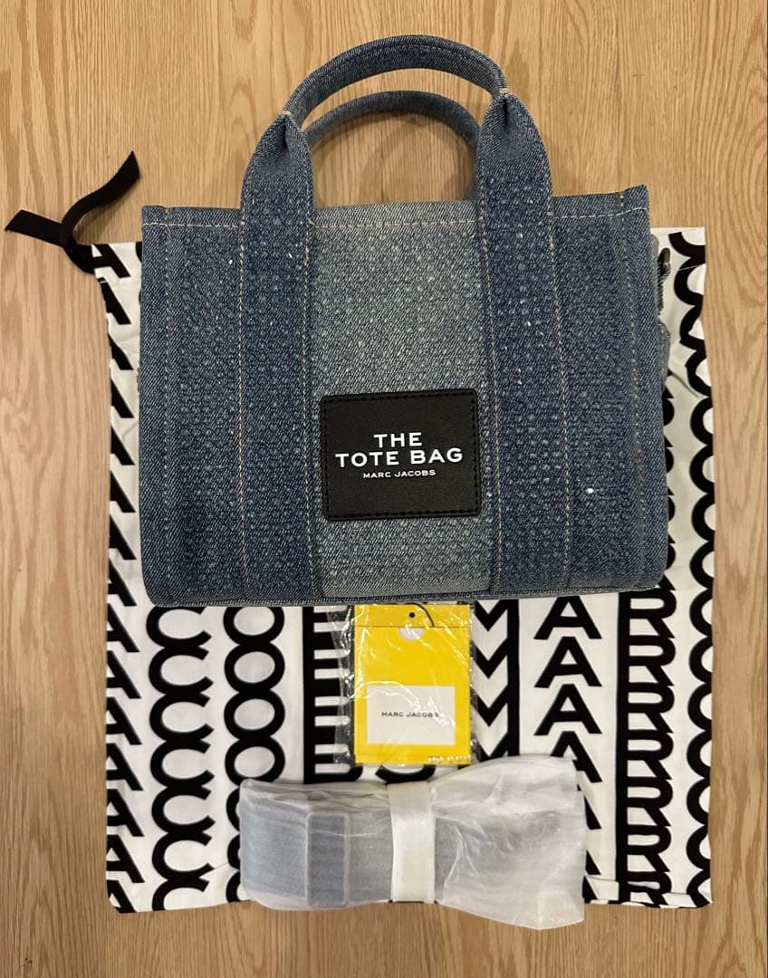 MARC JACOBS ザ クリスタル デニム トート バッグ スモール