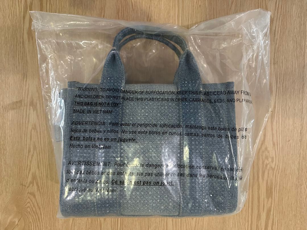 MARC JACOBS ザ クリスタル デニム トート バッグ スモール