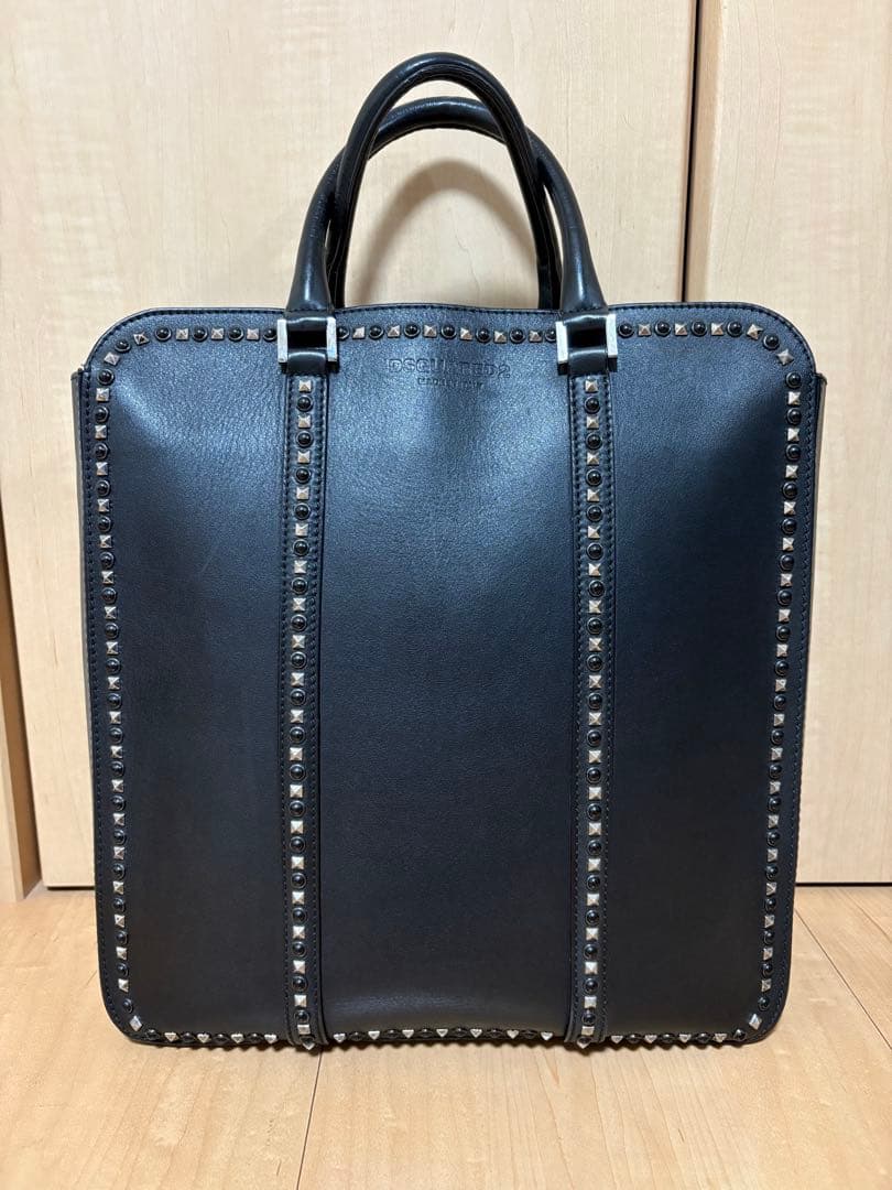 DSQUARED2本革スタッズトートバッグ