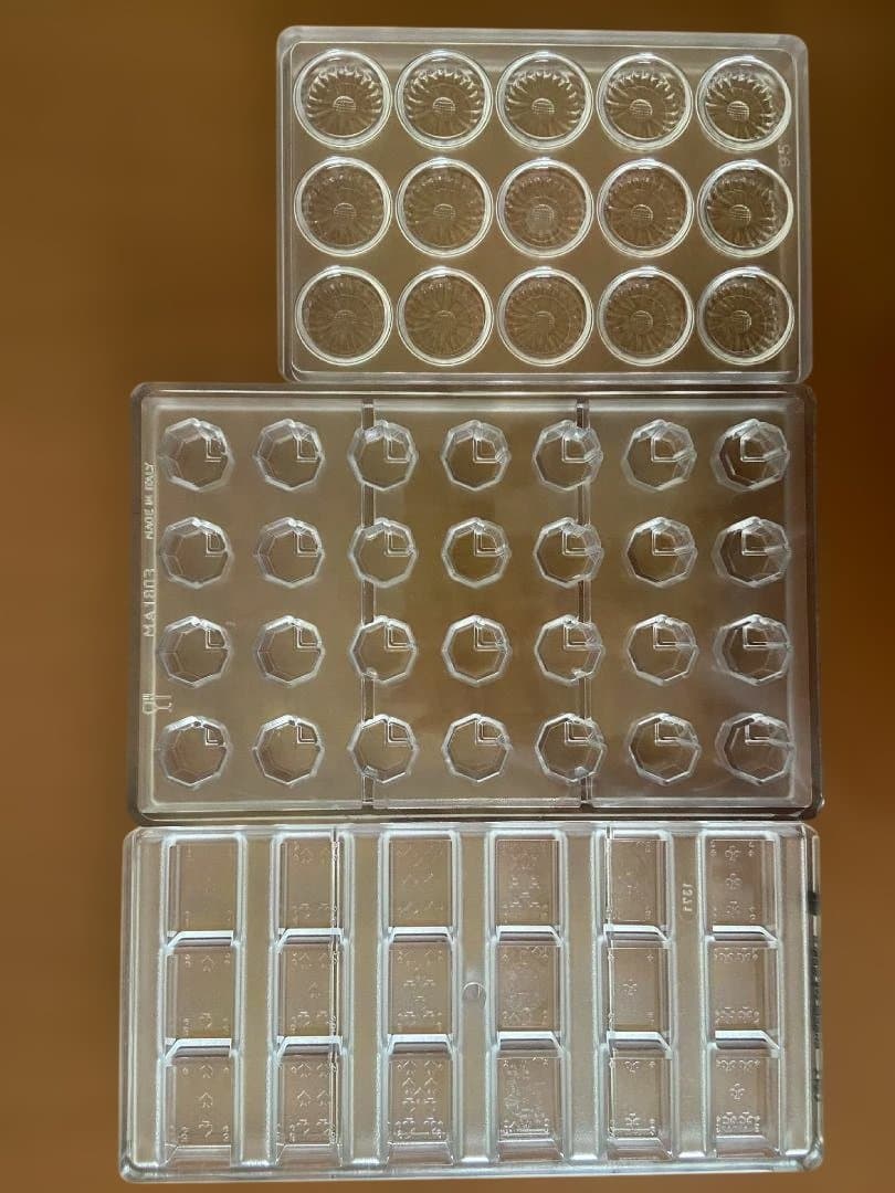 ポリカーボネート製チョコレートモールド3種 チョコレートワールド マルテラート