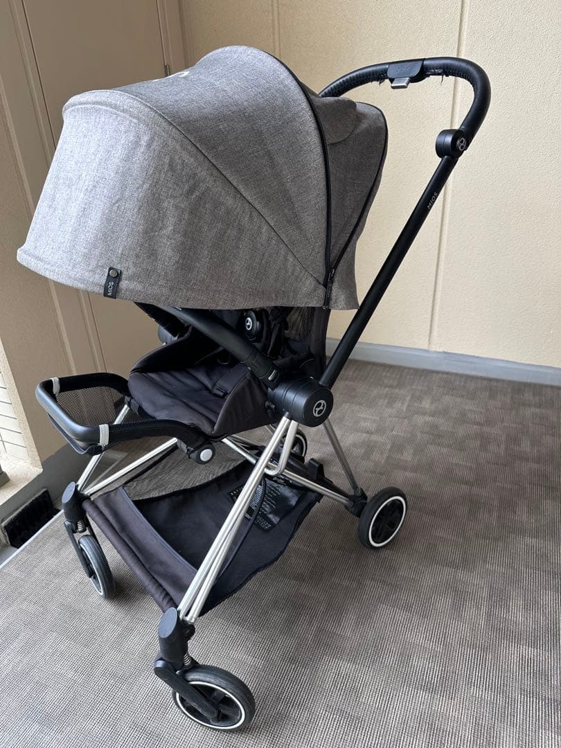 【値下げ！】サイベックス　ミオスプラチナム　グレー　ドリンクホルダー　雨カバー付