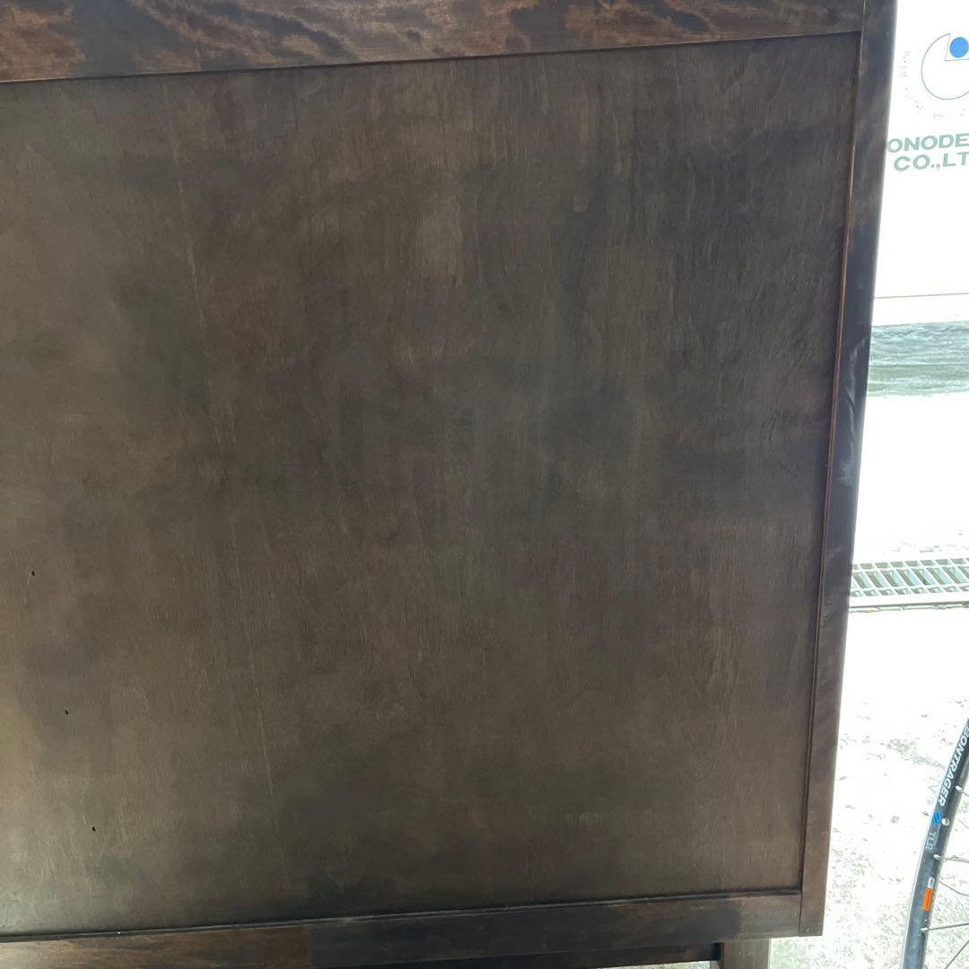 【北海道民芸家具】重厚な樺材のシューズボックス 下駄箱 靴箱 収納 レトロ