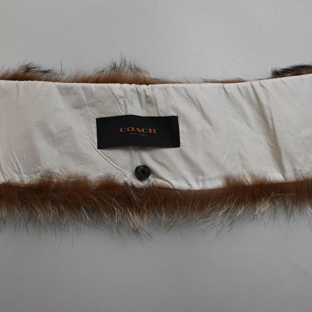 552★ COACH ラクーンファー キルティング ダウンコート