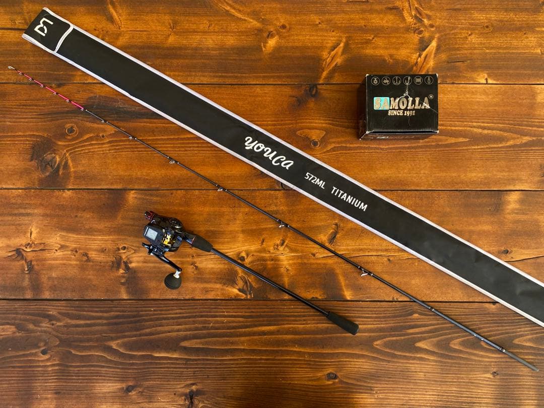 ジギングセット　左巻き　ジギングロッド　C572ML スロージギング　タイラバ