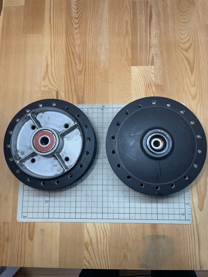 カブ　c50 ホイールハブ　スポーク穴拡張品　ブレーキパネルセット GO