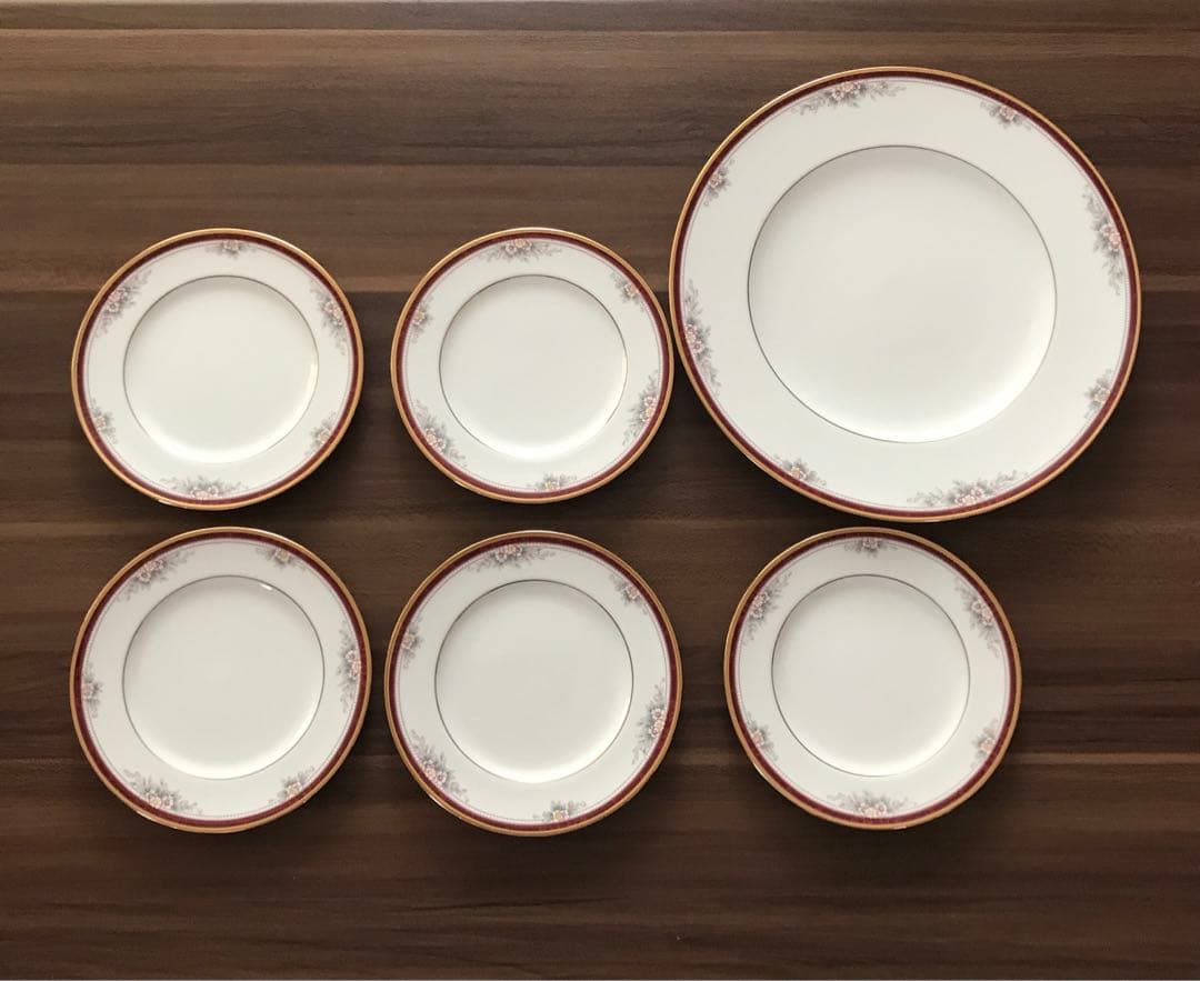 花柄陶磁器皿6枚セット　ノリタケ