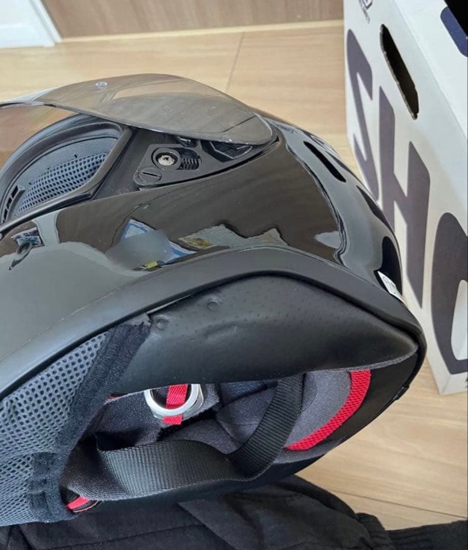 SHOEI Z-7 艶あり黒 Ｌサイズ ゴールド・シルバーミラー付き