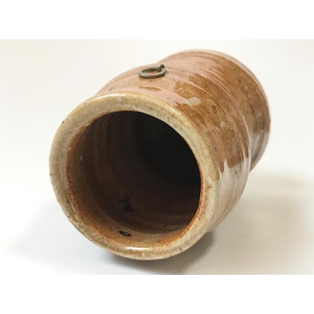 作家物　奥磯栄麓　掛花入　花入　花瓶　陶芸家　骨董