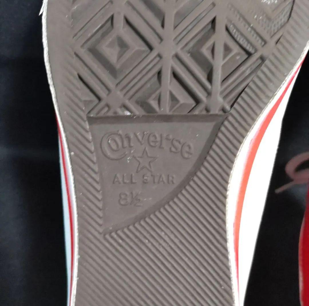 西*樹様 赤ワンスター27cm日本製コンバースリペアconverseレッドONE
