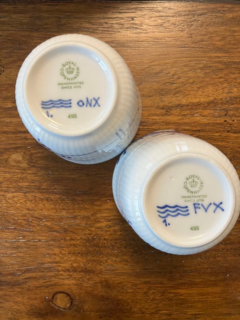 ロイヤルコペンハーゲンブルーフルーテッドメガ　カップ