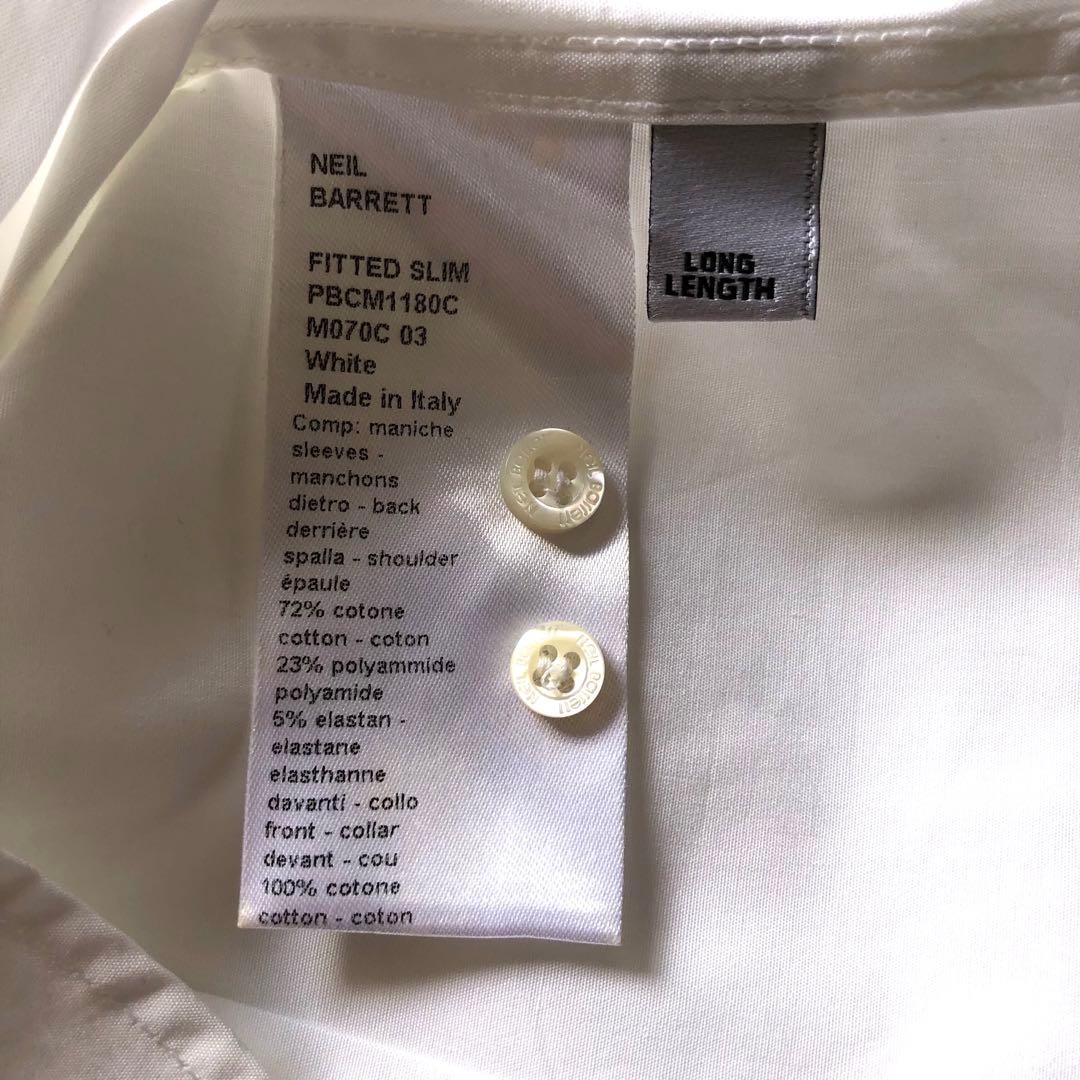 ★美品★ニールバレット ドレスシャツ ボディピアス 白 フェティッシュ モード