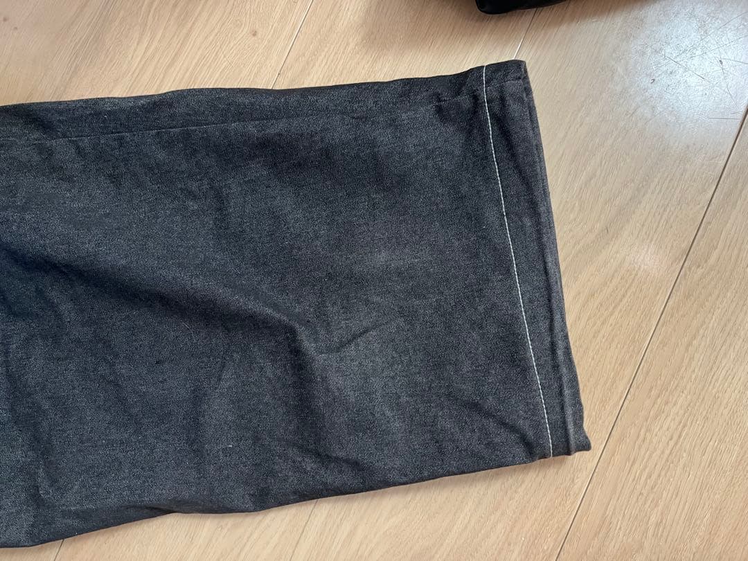 REPUBLIC ブラックデニムジャケットパンツセット　24-25