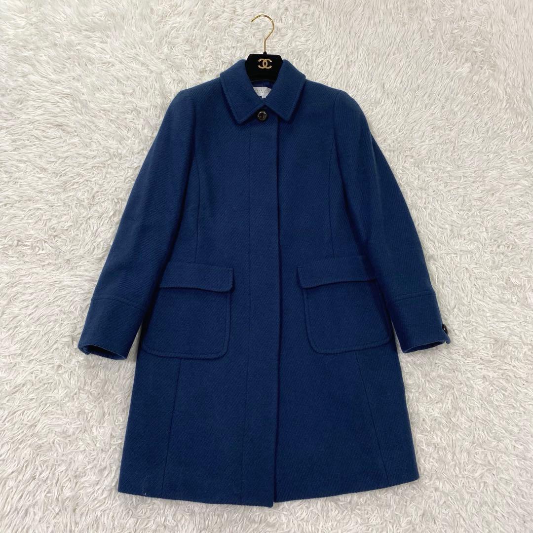 美品✨ マッキントッシュフィロソフィー　アンゴラ混　ウールコート　比翼仕立て