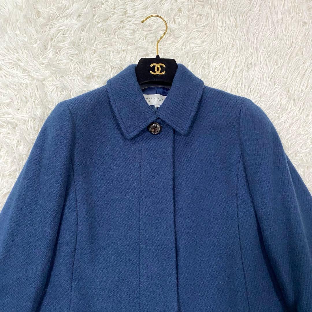 美品✨ マッキントッシュフィロソフィー　アンゴラ混　ウールコート　比翼仕立て