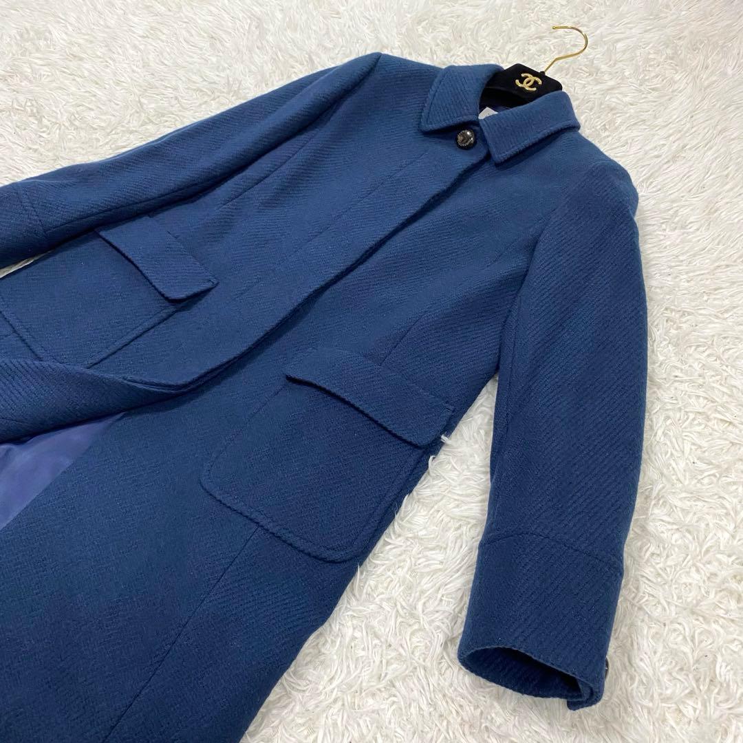 美品✨ マッキントッシュフィロソフィー　アンゴラ混　ウールコート　比翼仕立て