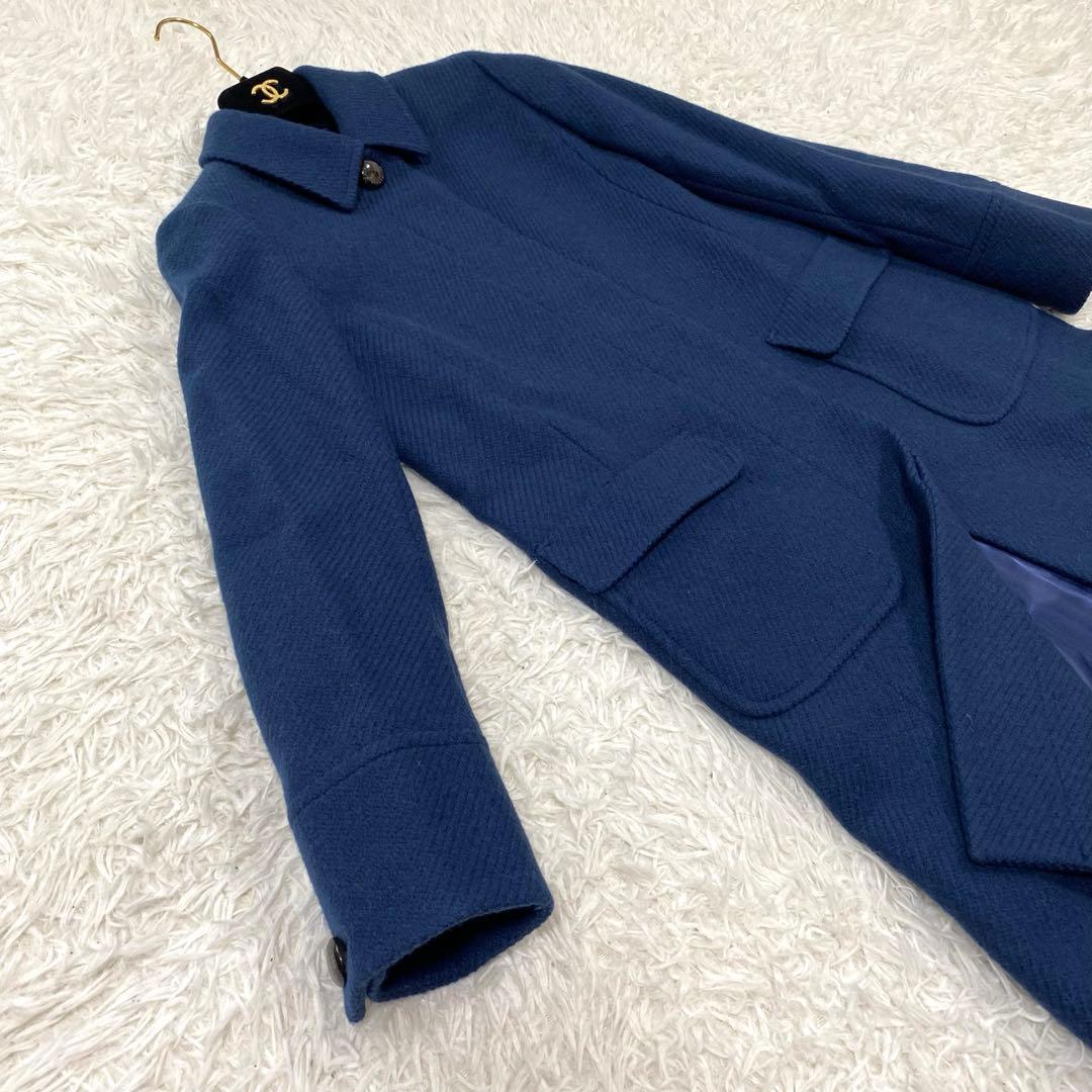 美品✨ マッキントッシュフィロソフィー　アンゴラ混　ウールコート　比翼仕立て